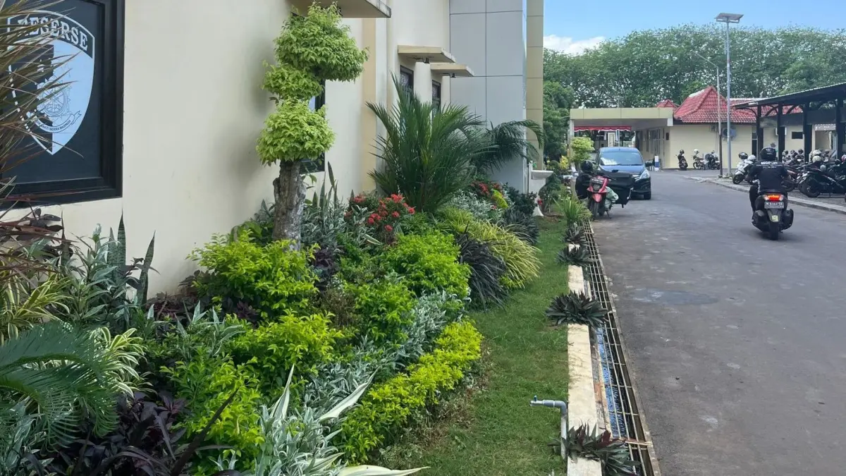 MEGAH: keberadaan Mapolresta Sumenep di Desa Pabian, Kecamatan Kota, pada Senin (24/8).