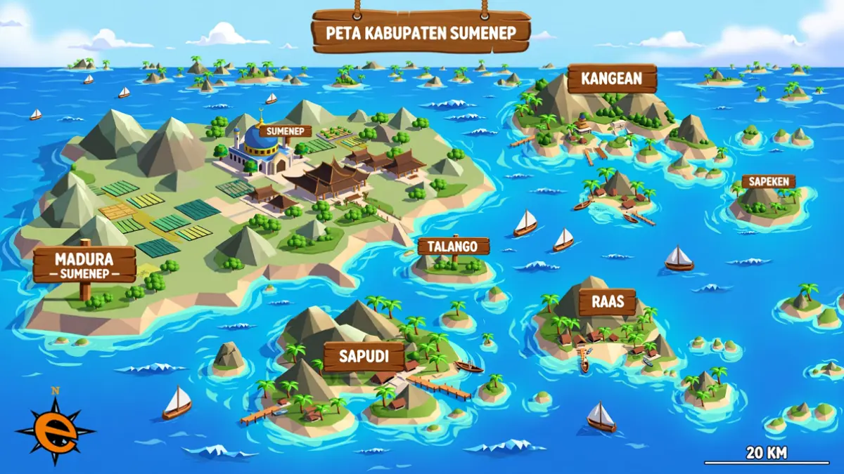ilustrasi peta sumenep