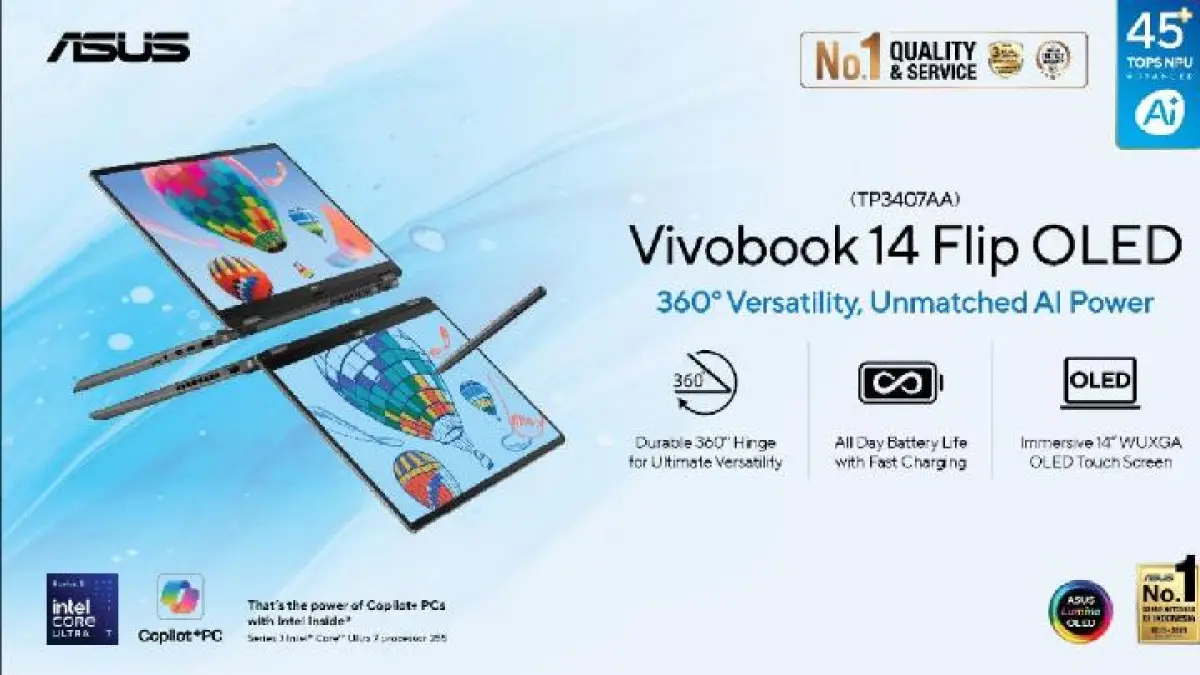  ASUS Vivobook 14 Flip OLED (TP3407AA) 
