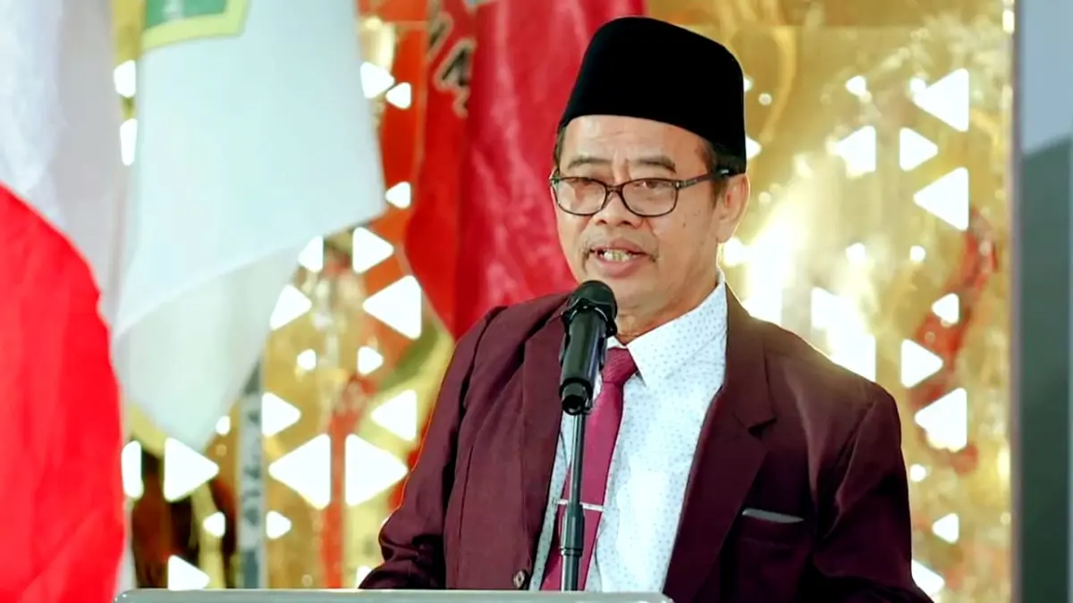 SAHAJA: Rektor UIN Madura Saiful Hadi menyampaikan sambutan dalam ICONIS Ke-10 2026, Rabu (9/9). (PANITIA ICONIS UNTUK JPRM)