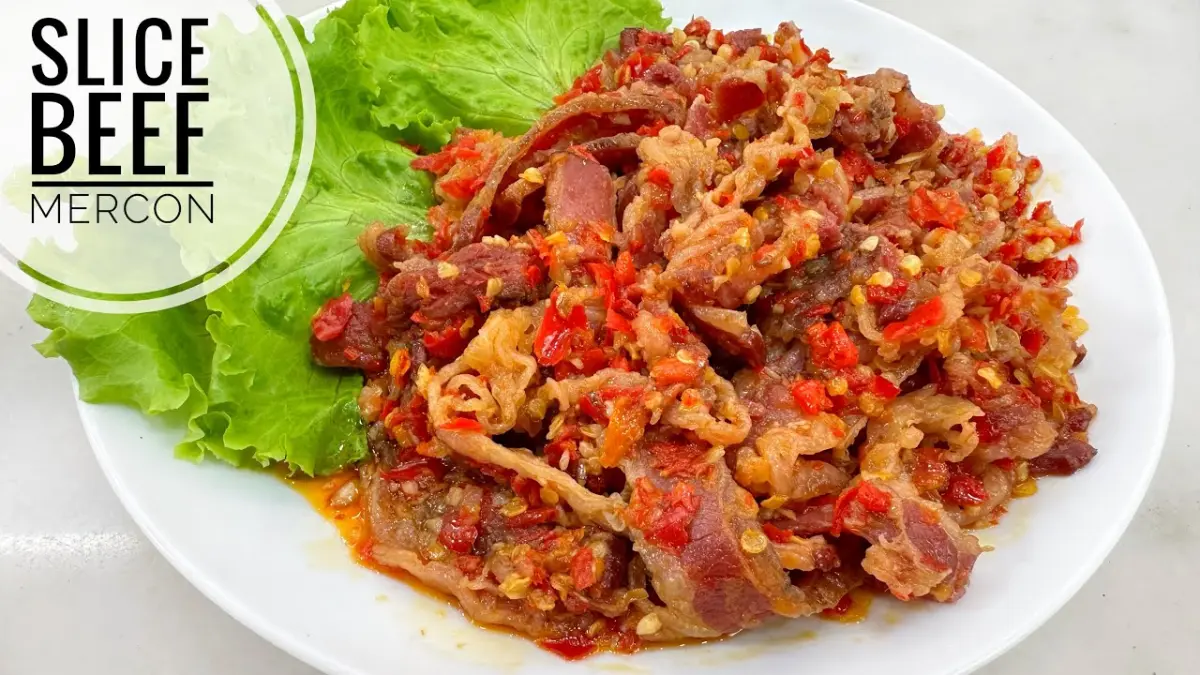 Oseng beef slice