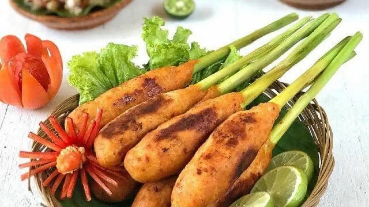 Sate lilit ikan kembung