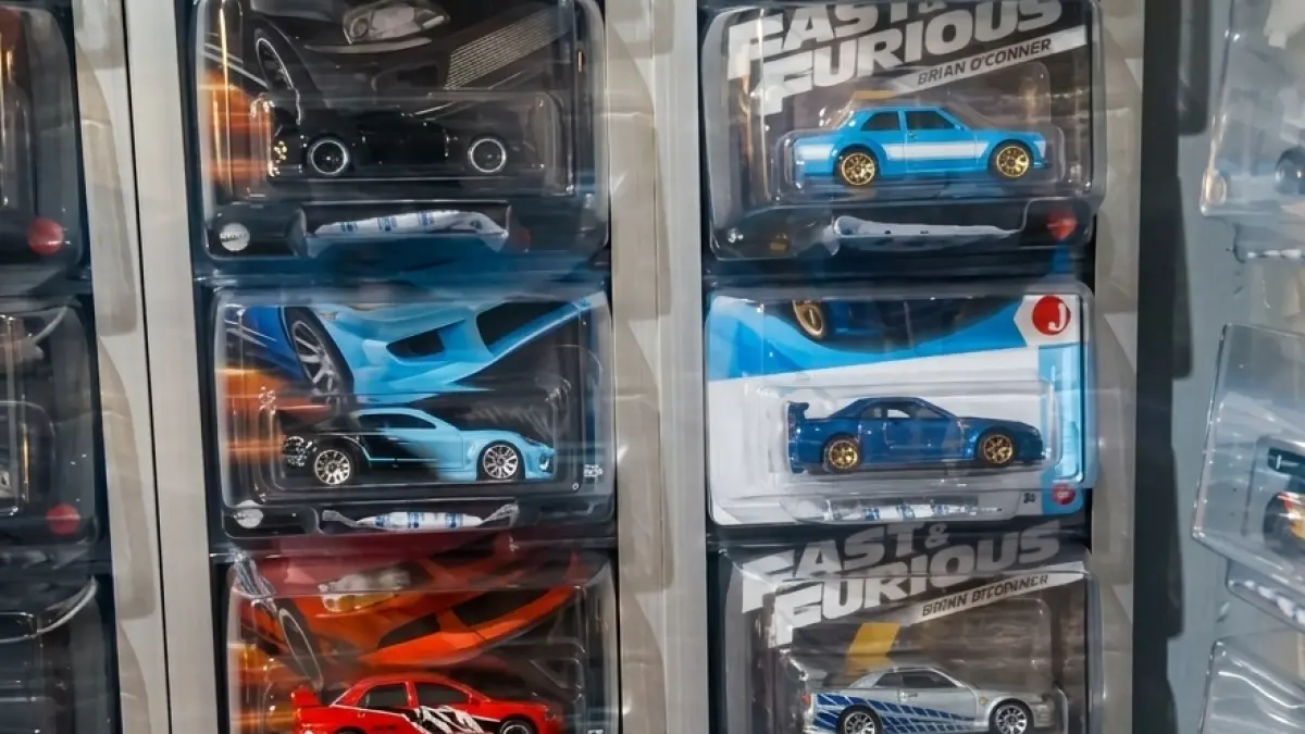 SULIT DICARI: Deretan miniatur mobil Hot Wheels yang dipakai Brian O’Conner dalam film Fast & Furious.
