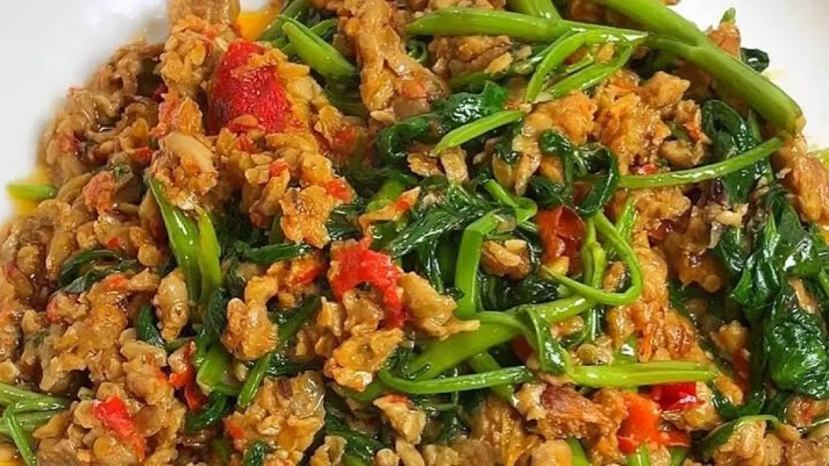 Resep Kangkung Sambal Tempe