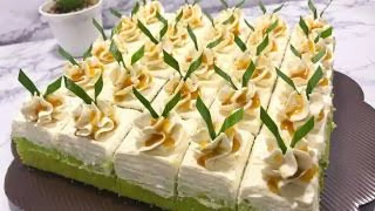 Resep Puding Roti Pandan Gula Malaka