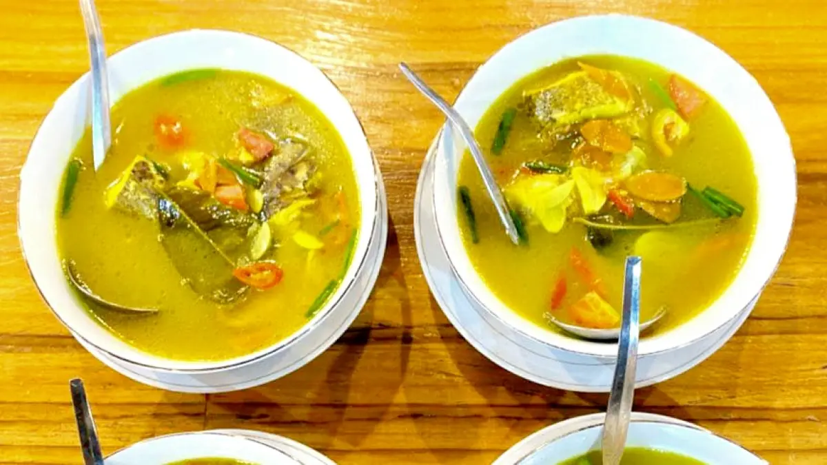 Salah satu menu ikan berkuah