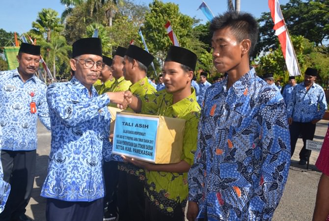 Pemkab Pamekasan Gelar Upacara Harjad Ke-72 Provinsi Jatim