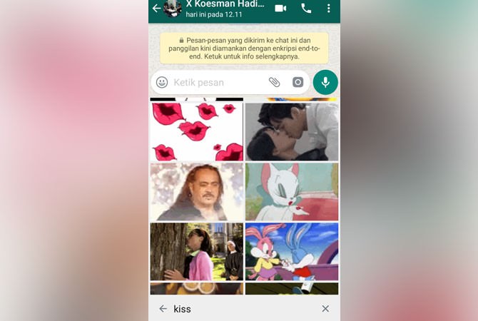 Konten Pornografi di WhatsApp Menggunakan Kata Kunci Berbeda