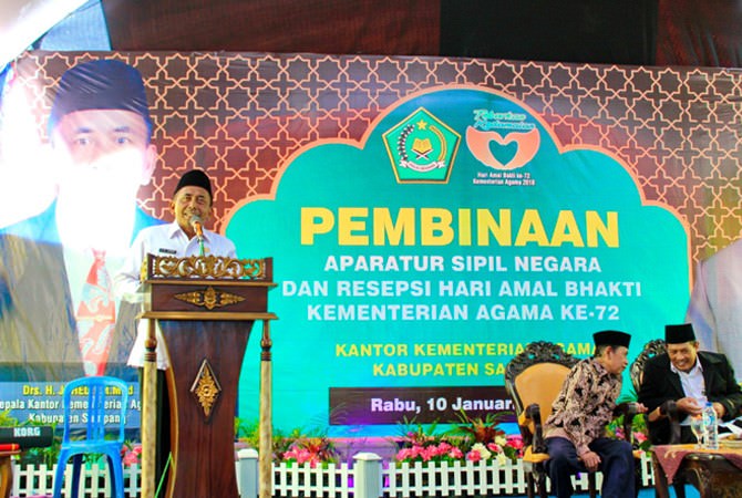 Resepsi HAB Ke-72 Kemenag Semarak