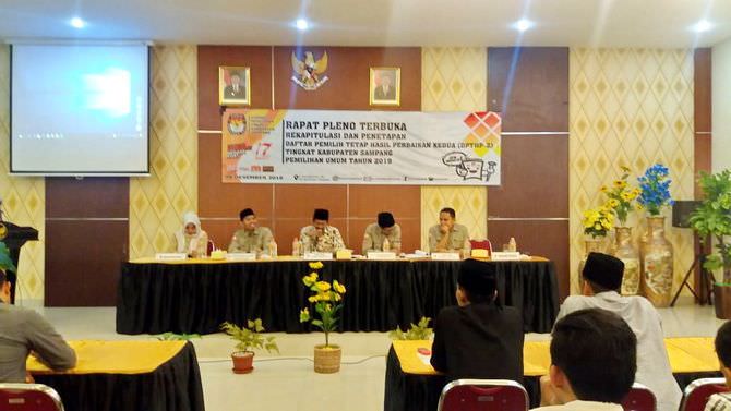 Pemilih Pemilu 2019 Capai 820.941 Orang