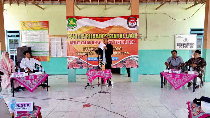 Panitia Pemilihan Kalebun Sentol Laok Gelar Debat Kandidat