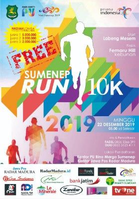Runner Mania, Buruan Ikut Sumenep Run 10K. Total Hadiahnya Segini Lho