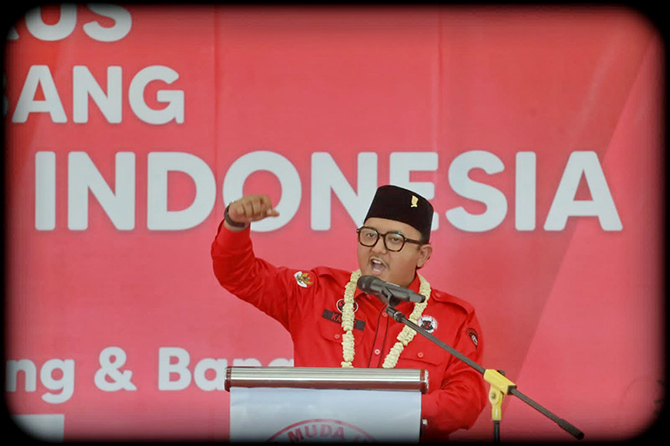 VISIONER: Bendahara Umum DPP BMI Kaisar Kiasa Kasih Said Putra. (PDIP For RadarMadura.id)