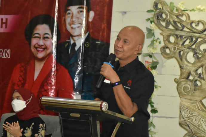 TEGAS: MH Said Abdullah memberikan sambutan dalam suatu acara beberapa waktu lalu. (Dokumen MH Said Abdullah)