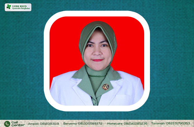 Dokter Spesialis Obgyn RSUD Syamrabu Bangkalan dr Nur Waqiah, Sp.OG. (SYAIFUL BAHRI UNTUK Radarmadura.id)