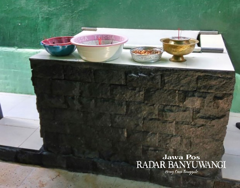 SEGI EMPAT: Kondisi Sumur Sritanjung di dalam rumah salah satu warga Kelurahan Temenggungan, Keamatan Banyuwangi.