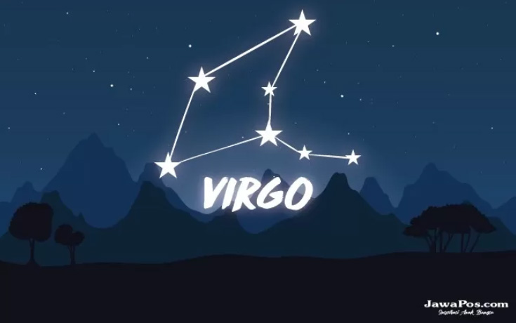 Ilustrasi zodiak Virgo.