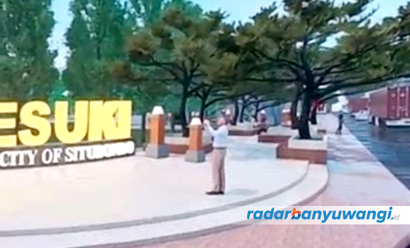 UNDANG PRO-KONTRA: Video animasi rencana pembangunan Alun-Alun Besuki yang diputar di Pendapa Situbondo beredar belum lama ini.