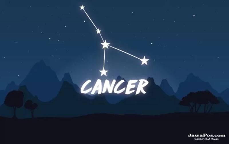 Ilustrasi zodiak Cancer.