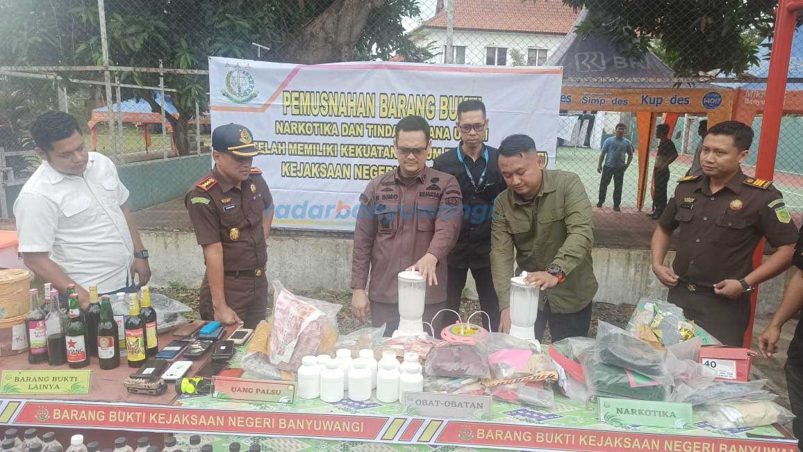BB tersebut hasil sitaan dari 75 perkara yang sudah inkrah atau memiliki kekuatan hukum tetap.