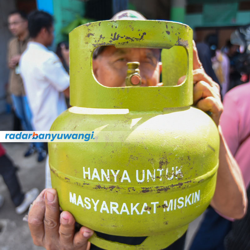 HARUS SESUAI PERUNTUKAN: Gas elpiji subsidi ukuran 3 kg hanya untuk warga miskin. ASN dilarang keras memakai elpiji melon tersebut.