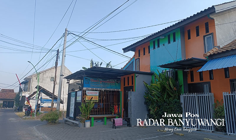 RUMAH SINGGAH: Homestay di Banyuwangi tumbuh subur di perkotaan, tak terkecuali di kawasan perumahan padat penduduk di dekat pusat perbelanjaan Ramayana di Kelurahan Tukangkayu, Banyuwangi.