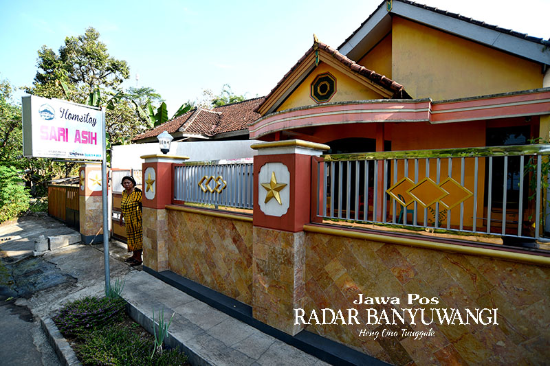 PROGRAM SERIBU HOMESTAY: Homestay di Desa Tamansari, Kecamatan Licin, Banyuwangi, ikut memberikan kontribusi sektor pajak yang masuk ke Pemkab Banyuwangi.