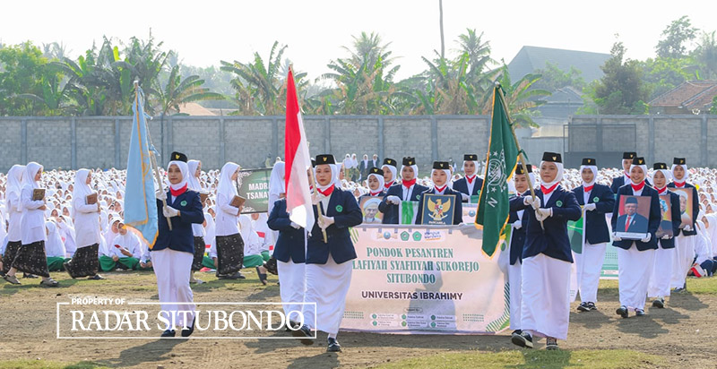 PECAHKAN REKOR MURI: Pelaksanaan peringatan hari santri di Pondok Pesantren Salafiyah Safi