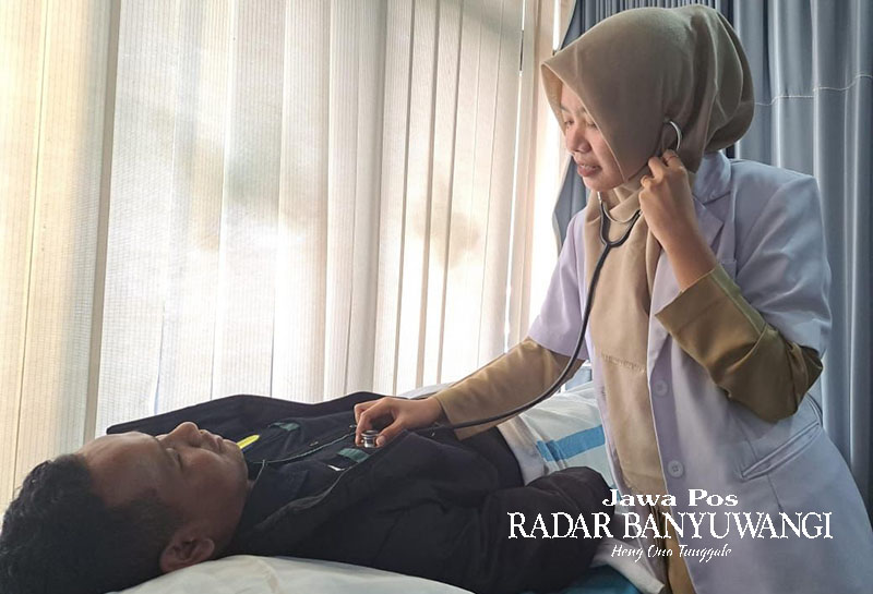 CEGAH KANKER: Pelayanan di Poli Paliatif RSUD Genteng, Banyuwangi.