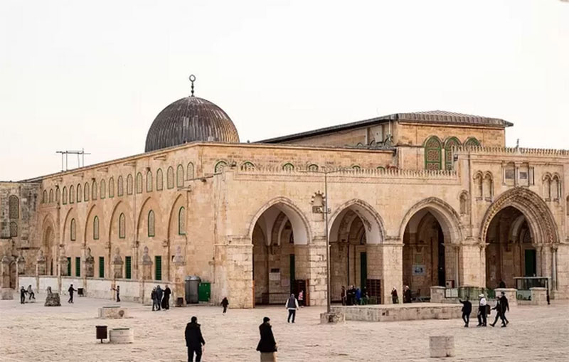 Masjid Al-Aqsa di Palestina, satu dari tiga masjid suci umat Islam (@yasirgurbuz)