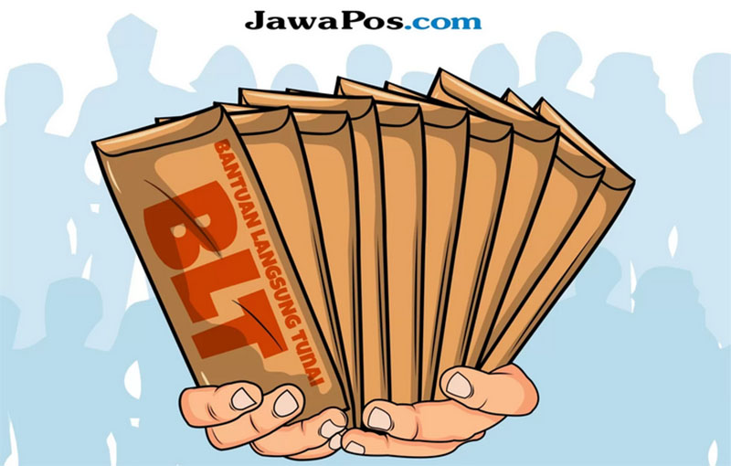 Ilustrasi bantuan langsung tunai (BLT).