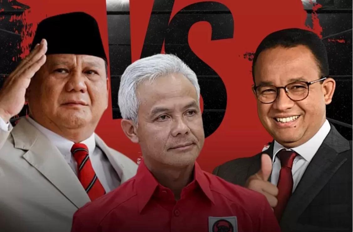 Elektabilitas tiga pasangan capres dan cawapres terus bergerak