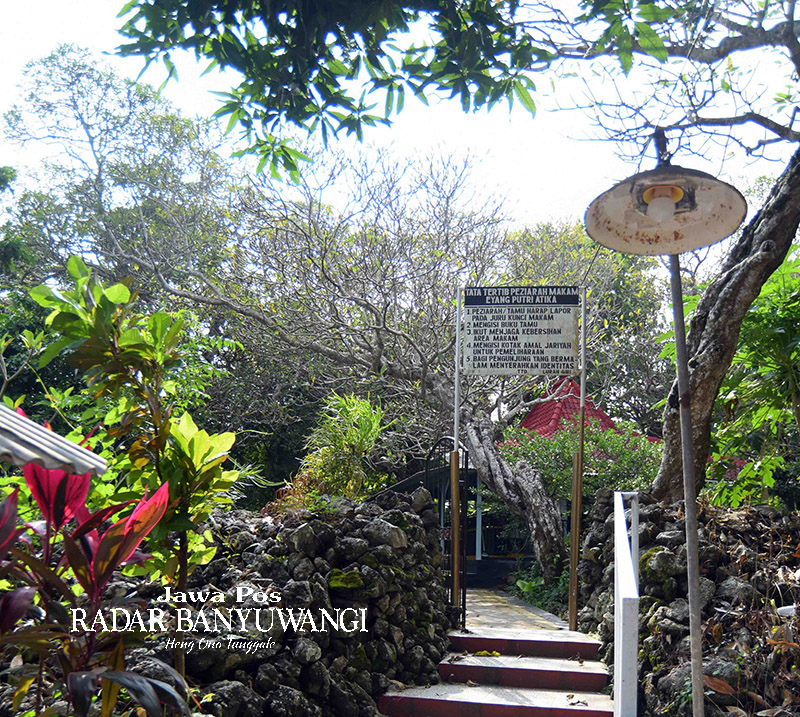 PUCUK BUKIT: Kawasan Makam Buyut Sayu Atika di Puthuk Giri, Kelurahan/Kecamatan Giri, Banyuwangi.