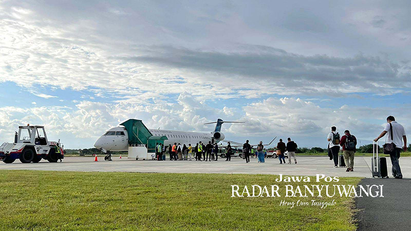 HARUS TRANSIT: Mulai tanggal 22 Februari nanti, jemaah umrah dari Sekar Kijang bisa berangkat umrah dari Bandara Internasional Banyuwangi.