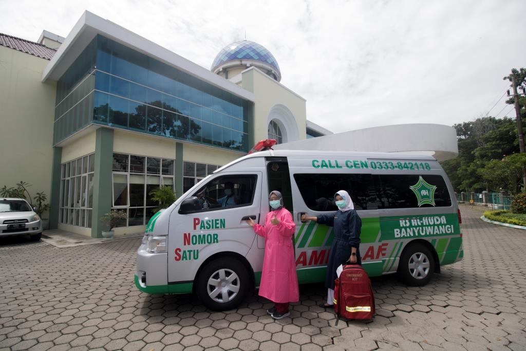 SIAP MELAYANI : Rumah Sakit Al Huda siap memberikan layanan home care bagi pasien.
