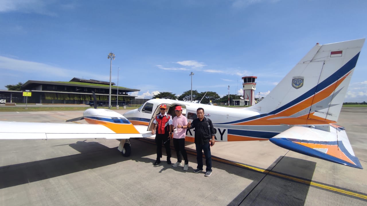 PENDIDIKAN: Pesawat ringan milik Akademi Pilot Indonesia (API) bisa disewa untuk keperluan wisata di Banyuwangi.