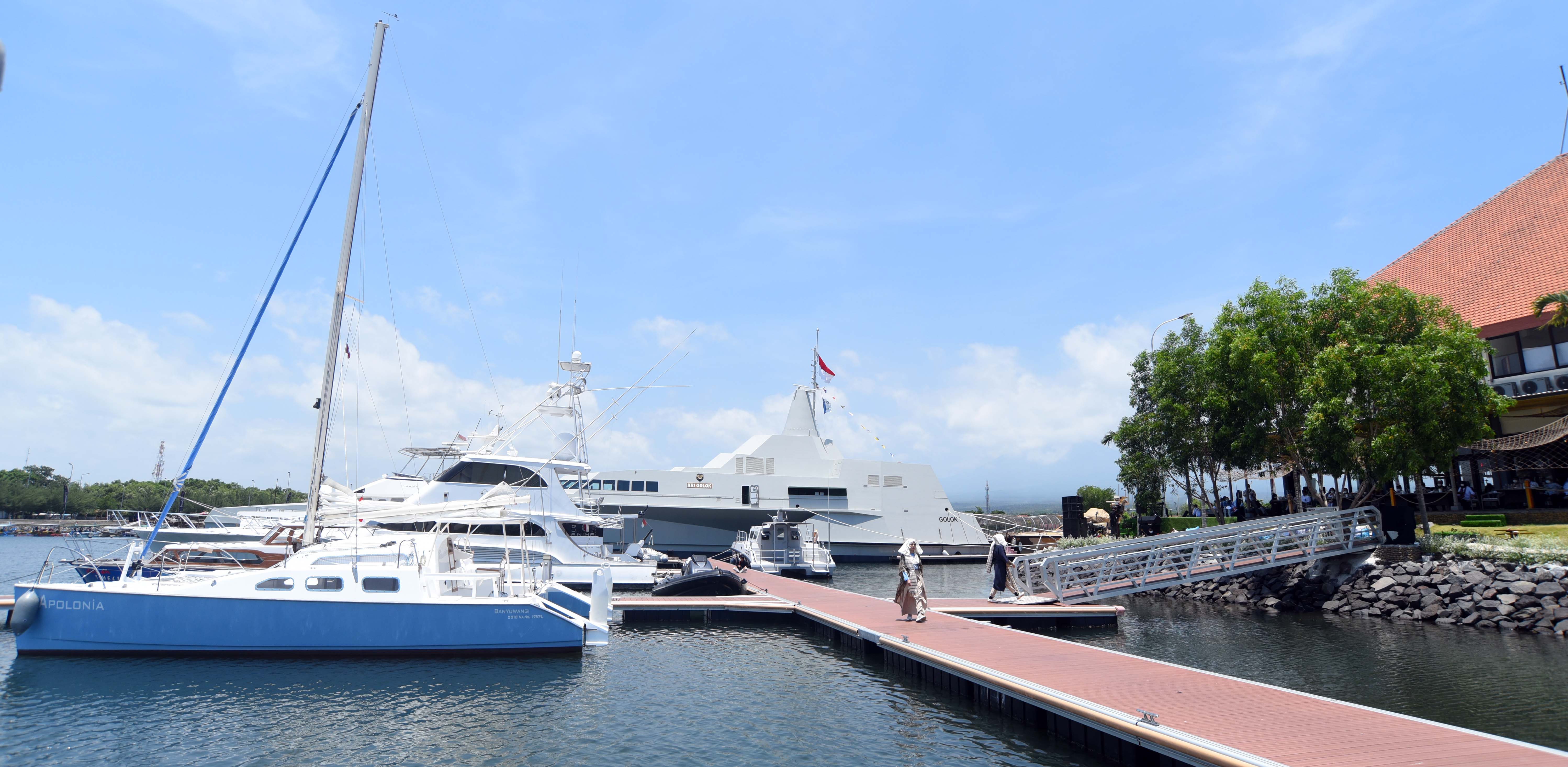 MARITIM: Pantai Marina Boom bisa menjadi pilihan untuk ngabuburit yang asyik.