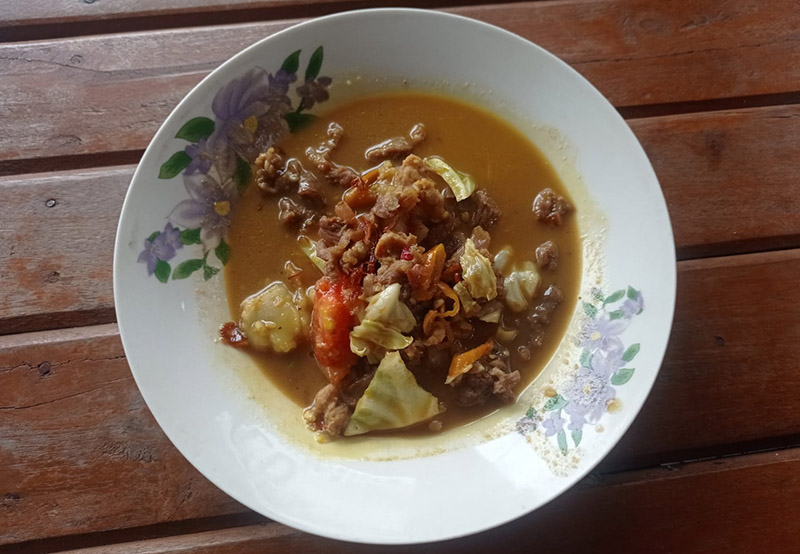 Hidangan tongseng kambing bisa menggugah selera makan.
