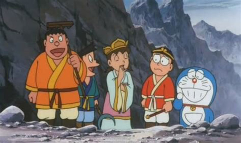 LIMA SEKAWAN: Gian, Suneo, Suhizuka, Nobita, dan Doraemon menjadi karakter ikonik dalam anime ini.