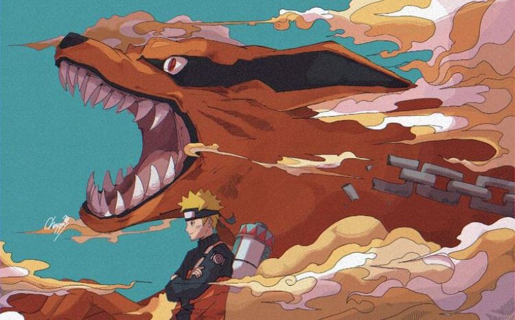 Naruto bersama Kurama