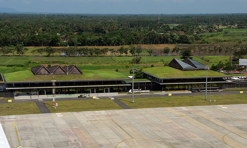 TIDAK MASUK: Bandara Banyuwangi dipastikan tidak masuk dalam 19 bandara yang menerima fasilitas penurunan harga tiket