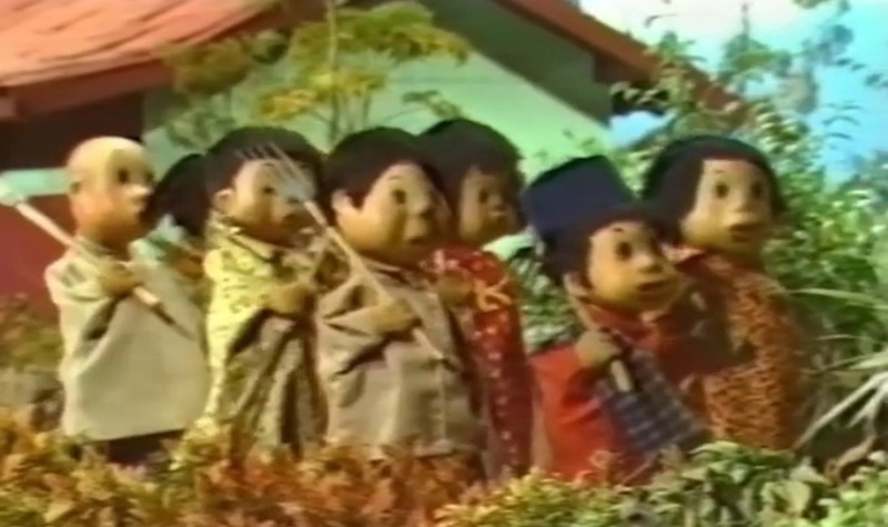 LEGENDA: Salah satu adegan dalam Film Boneka Si Unyil