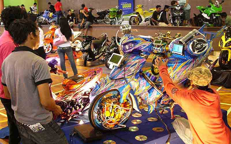 Modif Rak Motor Motor Custom, Rakit Satu Motor Butuh Biaya Besar