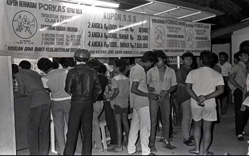 MIMPI JADI MILIADER: Porkas menjadi booming era 80an dan digilai masyarakat yang ingin merubah nasib secara cepat