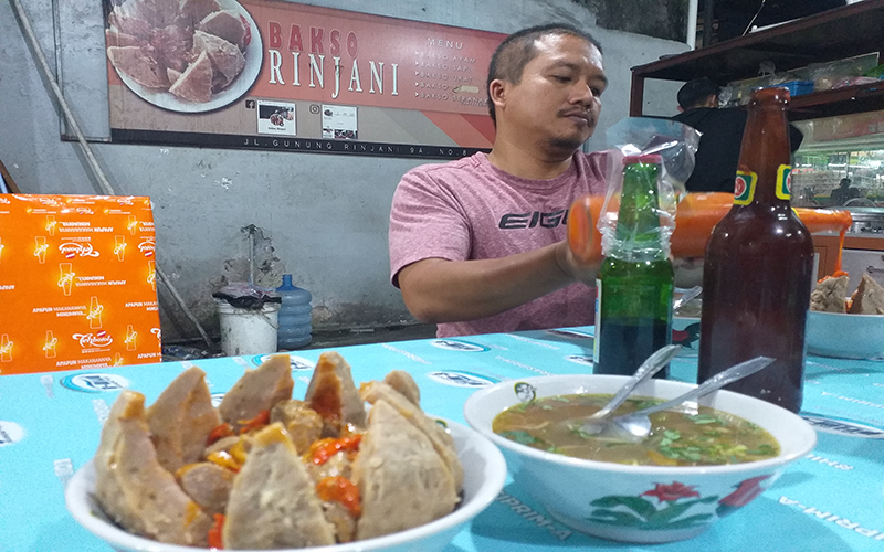 UNIK DAN KHAS: Sajian bakso kini tersedia dengan aneka bentuk dan rasa yang khas