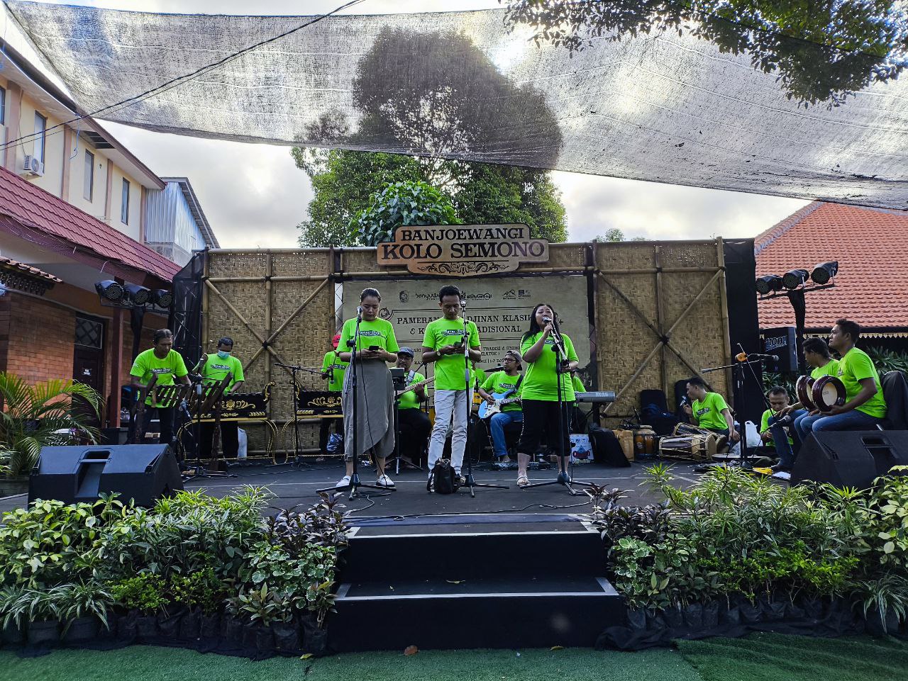 Tim musik BEC 2024 menunjukkan hasil latihan dan lagu-lagu pengiring di hadapan para kurator, Kamis (10/6).