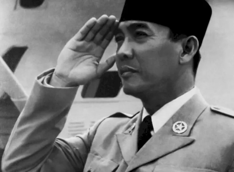 PRESIDEN: Soekarno menjadi tokoh sentral kemerdekaan Indonesia yang lahir pada bulan Juni