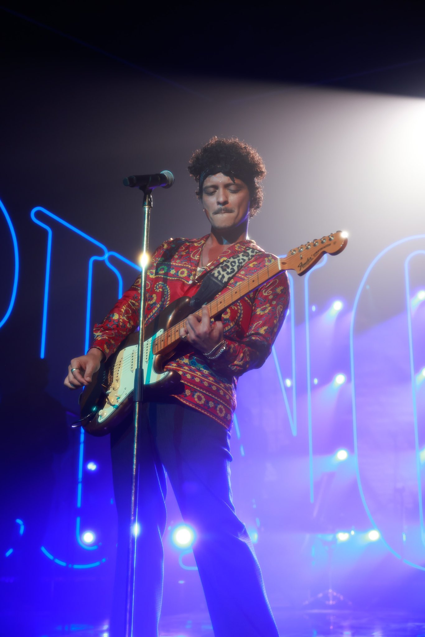 Bruno Mars saat tampil pada 2023 lalu