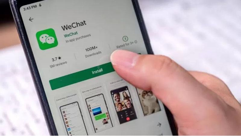 APLIKASI HIJAU: WeChat merupakan aplikasi media sosial dari China