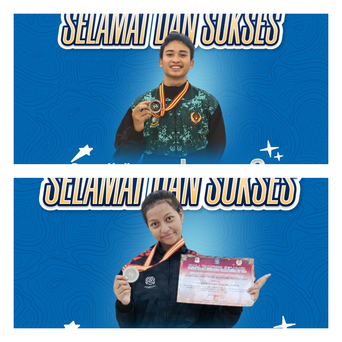 GELAR JUARA: Duta SMAN 1 Glagah Banyuwangi tampil trengginas di ajang Wushu di Surabaya